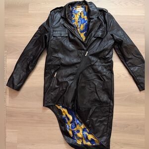 Women's Sassy Jones black leather jacket size medium